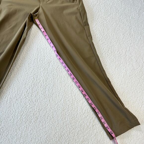 Lululemon Mens Commission Slim Pant 30L 31x30 Khaki Warpstreme Artifact Brown - Picture 5 of 11